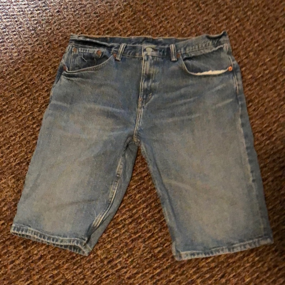 Levi’s light blue jean shorts